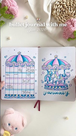 🎠 bullet journal with me // january 2026 bujo setup #bulletjournal #planwithme #bulletjournalwithme