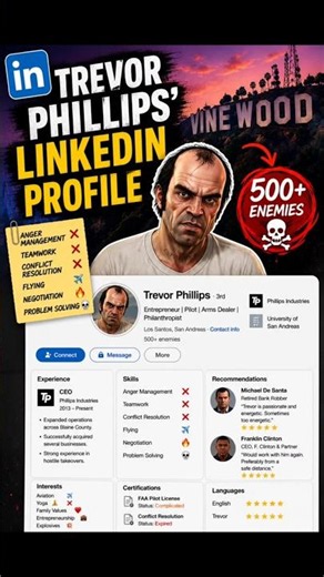 What If Trevor Phillips Had LinkedIn? 💀 | GTA V