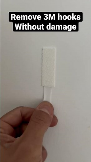 Remove 3M hooks without damage