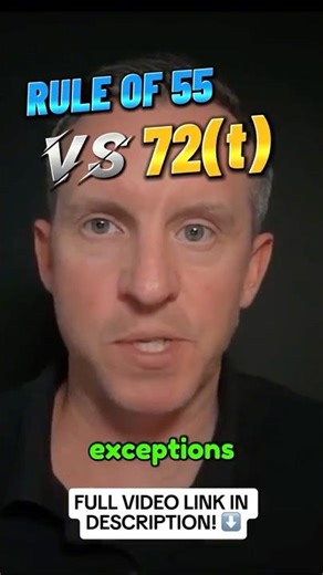 Rule of 55 vs 72(t): The Flexibility You Didn't Know You Had #retirementplanning #financialplanning