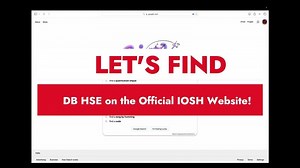 IOSH - How to verify DB HSE as an IOSH Accredited Centre for IOSH MS course | Aishwarya Ghosh