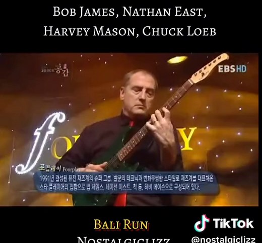 Fourplay Jazz Music with Nathan East, Bob James, Chuck Loeb, and Harvey Mason