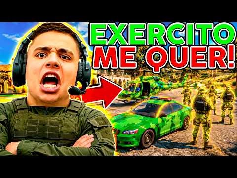 O EXÉRCITO TÁ ATRÁS da MINHA CABEÇA 😱 GTA RP (Paulinho o LOKO)