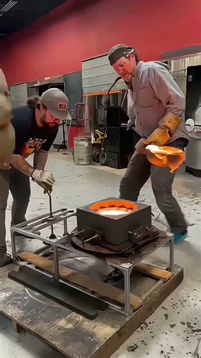 Graphite mold for glass #youtube #graphite #manufacturing #diy #industrial