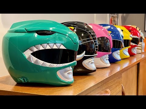 ANIKI COSPLAY ALL 7 MIGHTY MORPHIN POWER RANGERS HELMETS UNBOXING