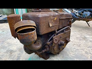 Full restoration of old diesel engine | Restore and repair old D8 diesel engine
