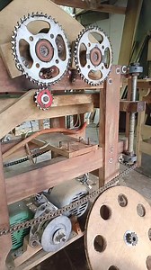 Installing pully belt and chain ,job done 😊 #carpenter #diy #furniture | Jufil Saren