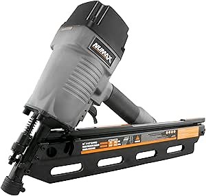 Numax 34 Degree Clipped head 3-1/2" Pneumatic Clip Head Framing Nailer | Anti-Dry-Fire, Dual Trigger, Depth Adjust, No Mar Tip, Lightweight & Durable Design | SFR3490