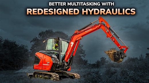 Video: Kubota Revamps Top-Selling Mini Excavator, KX040-5