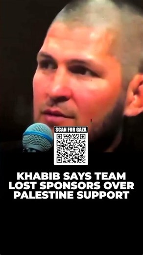 Khabib Talks About Losing Sponsors Over Palestine Support!