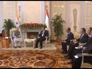 Narendra Modi meets the President of Tajikistan Emomali Rahmon in Dushanbe