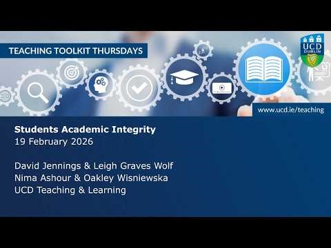 Teaching Toolkit Thursday - Students Academic Integrity
