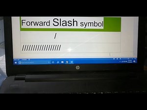 how to type forward slash on laptop !! laptop me slash kaise type kare