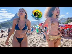 🇧🇷 Leblon Beach Walking Tour Summer 2026 | Rio de Janeiro Carnival Walk
