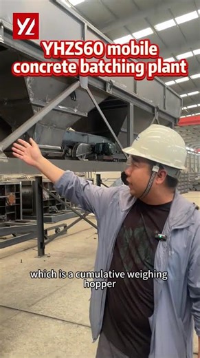 329 YHZS60 Mobile Concrete Batching Plant in Production | Pre-Assembly Before Delivery