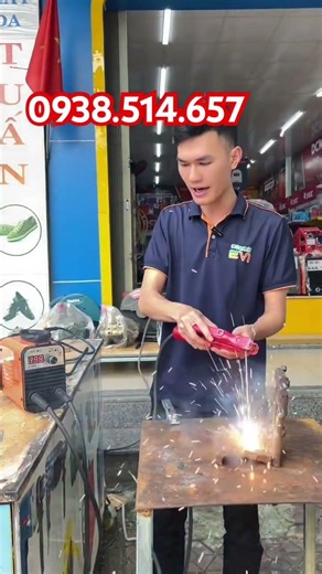 Máy hàn que mini Hitbox AT2000 có chống dính que, chống giật