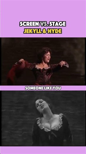 screen vs stage: jekyll & hyde #broadway #musicaltheatre #theatre