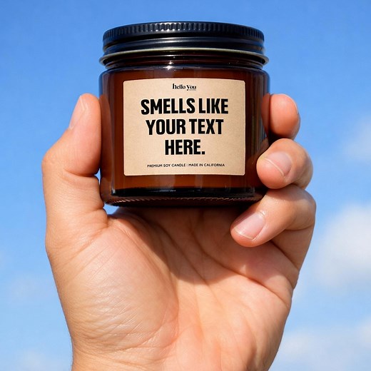 Personalized Message Soy Candle, Custom Scented Gift - Etsy