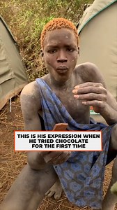 1.2M views · 5.9K reactions | He’d never tasted anything with that flavor before and his reaction said it all. This happened when they gave chocolate to a young man from an African tribe. | Vitamin | Facebook