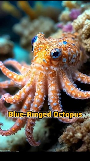 Dangerous 😱 Blue-Ringed Octopus 🐙 #facts #animalfacts
