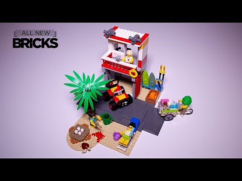 Lego City 60328 Beach Lifeguard Station Speed Build