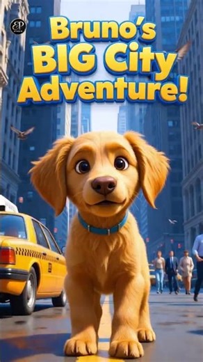 Super Bruno! | Brave Puppy Saves a Tiny Kitten | Moral Story #moral