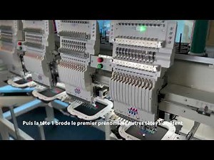 Broderie multi-patch sur TMEZ Tajima