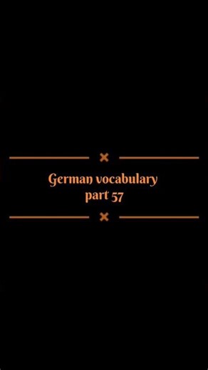 German vocabulary | German Course | German Language #deutschkurs