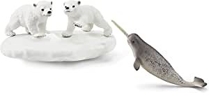 Schleich Wild Life Polar Playground 4-Piece Playset for Kids Ages 3-8