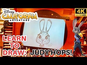 Disney California Adventure Animation Academy- Learn to Draw Zootopia’s Judy Hops!!
