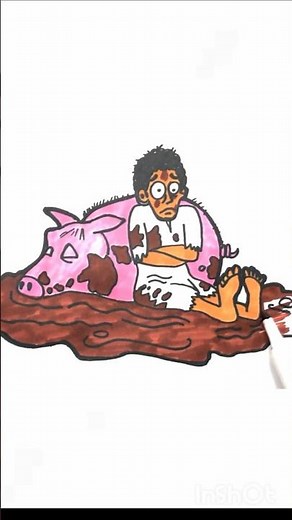 How To Draw the prodigal son #artbible #faith #drawing #art #shorts #gospel