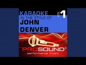 Calypso (Karaoke With Background Vocals) (In the style of John Denver)