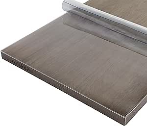 Dining Room Table Cloth 18x20 Inch, 2mm Thickness Durable, Table Cover Plastic Sold by Meter, Table Cloths for Wooden, Glass, Marble Table Desk, Clear 2mm