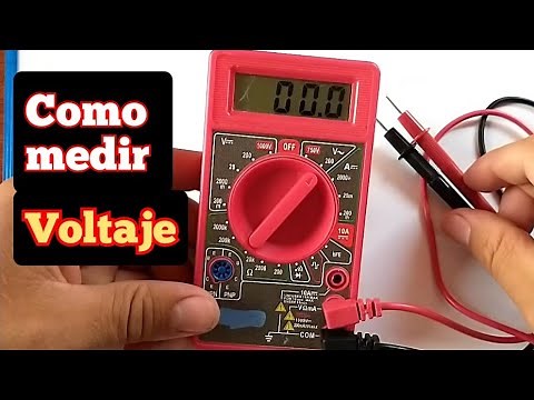 como medir voltajes con un multímetro