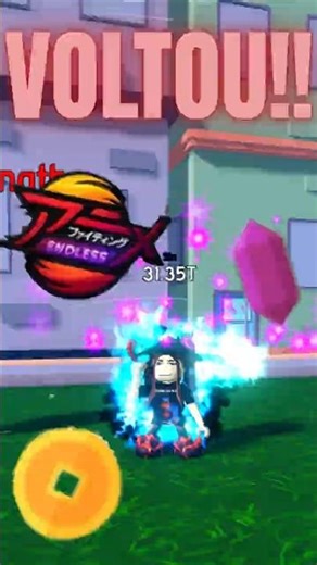 Anime Fighting Simulator: Endless!! Voltou!! #animefightingsimulator #ynexuus #shorts