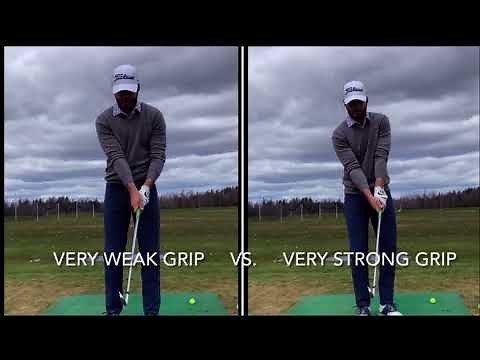 Strong grip vs. Weak grip and effects on the golf swing