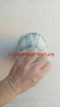 How to texture drywall stipple brush crows foot type texture #shorts #drywall #patch