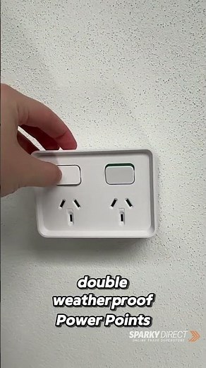Elevate your outdoors with Clipsal Iconic sleek double weatherproof power points🔌✨