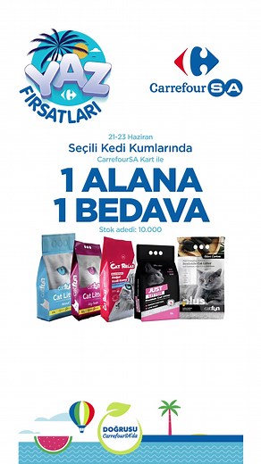 CarrefourSA'dan Kedi Kumu Kampanyası