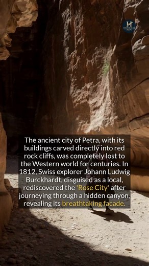 6.5K views · 154 reactions | The spectacular city of Petra was carved from rock and lost for over a thousand years. | Historical Blog | Facebook