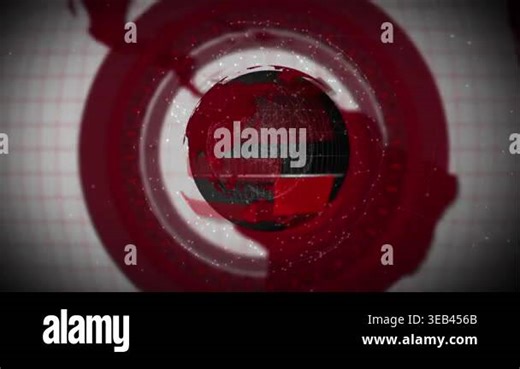 Animation of networks of connections over globe. global connections, networks and cloud computing concept digitally generated video Stock Video Footage - Alamy