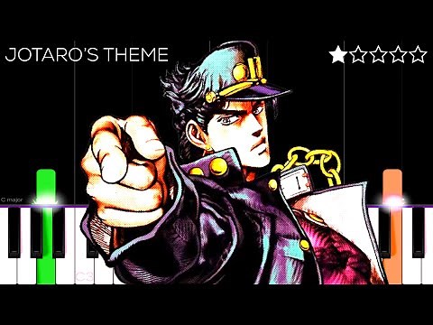 Jotaro's Theme (from JoJo's Bizarre Adventure: Stardust Crusaders) | EASY Piano Tutorial