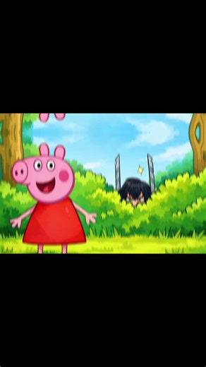 #anime #demonslayer #inosuke with peppa pig😝😂
