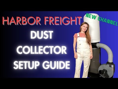DETAILED Harbor Freight Dust Collector Assembly Guide | Small Shop Setup