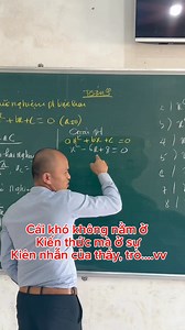Toán 9 - Hướng dẫn chi tiết cho học sinh cách giải phương trình bậc hai. Tưởng dễ nhưng khg phải với tất cả các học sinh, và với mong muốn không để học sinh nào tụt lại phía sau nên thầy hướng dẫn chậm chi tiết và kỹ năng cần thiết để cho tất cả các bạn chỉ cần chú ý làm theo là làm được dễ dàng #ThayNhatDayToan #ToanTHCS #ToanTHPT #ToanTuDuy #ToanThucTe #HocToanHieuBanChat #onthituyensinhvao10 | Thầy Phan Thanh Nhật - dạy toán