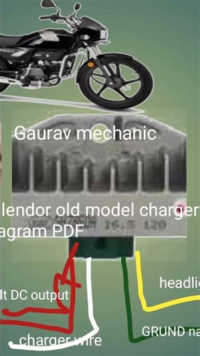splendor old model charger wiring diagram PDF