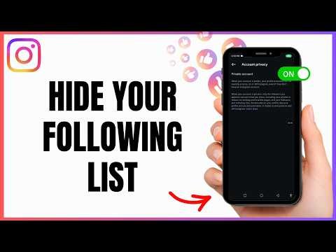 Insta following list private without account change