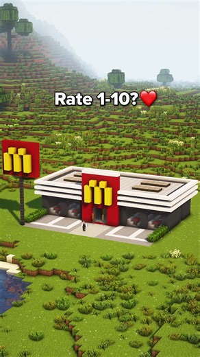 Minecraft McDonald’s🍟 #minecraft #minecrafttutorial #minecraftbuilding #minecraftbuild