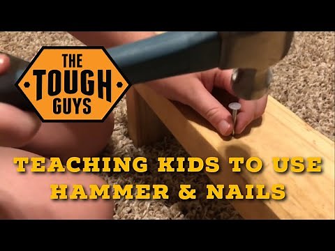 Teaching Kids How to Hammer Nails!