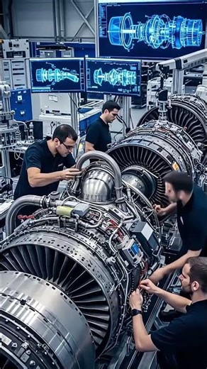 Inside the Jet Engine: Precision Tuning Like Never Before!#tech#shorts#engine#viral#trending